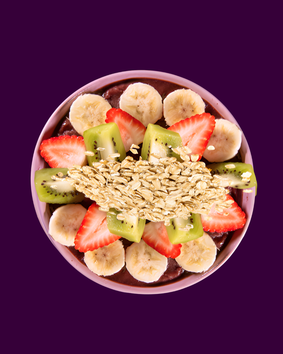 Bowl aveia roxo escuro