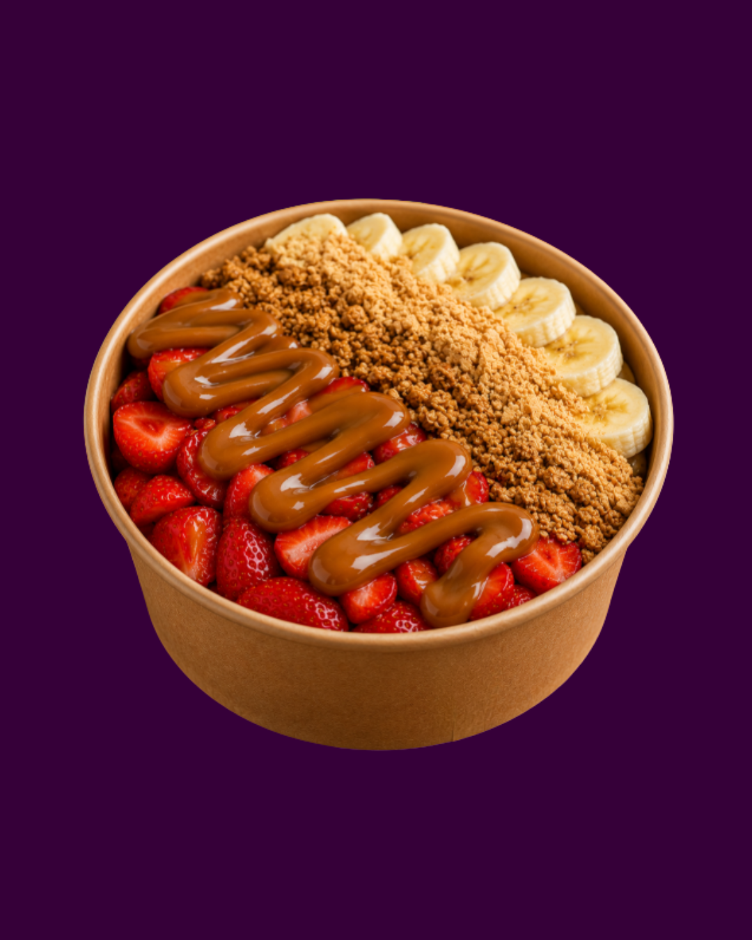 Bowl caramelo roxo escuro