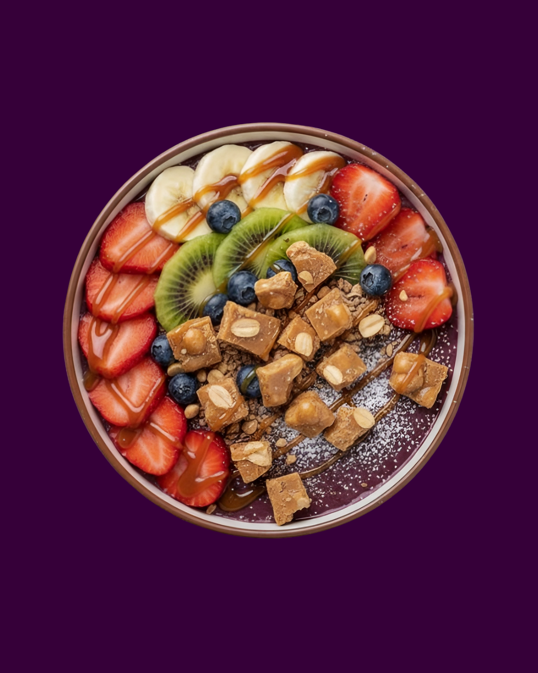 Bowl cubos roxo escuro
